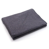 Wool Blanket, 66” x 90”, 80% Wool, Dark Gray, 10/cs