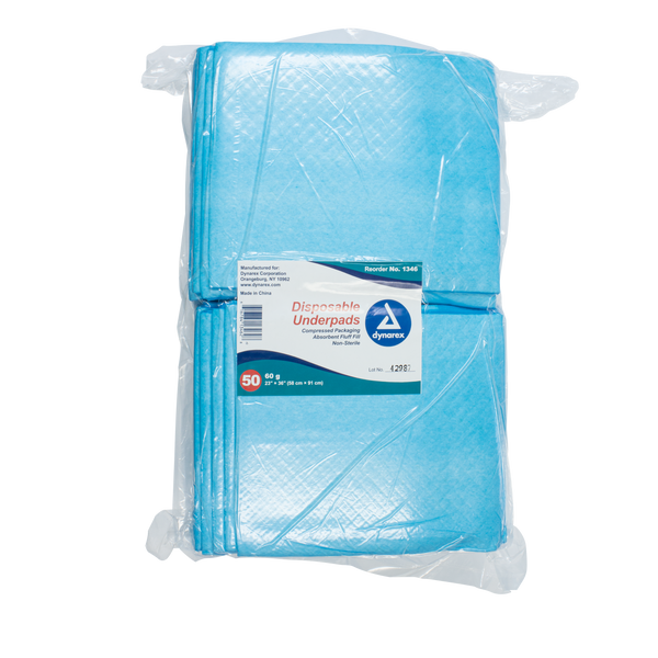 Dynarex - Disposable Underpads, 23 x 36 (60 g) – GoBioMed