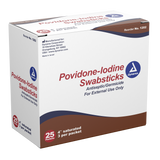 Dynarex - Povidone-Iodine Swabsticks, 3 swabsticks per packet
