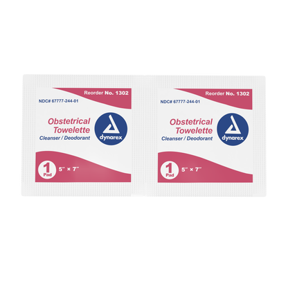 Dynarex - Obstetrical Towelettes 5" x 7"