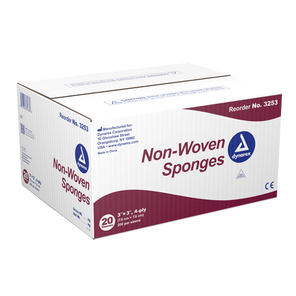Dynarex - Non-Woven Sponge 3"x 3" 4 Ply
