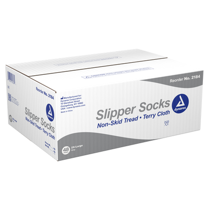 Dynarex - Single-Sided Slipper Socks, 48/case