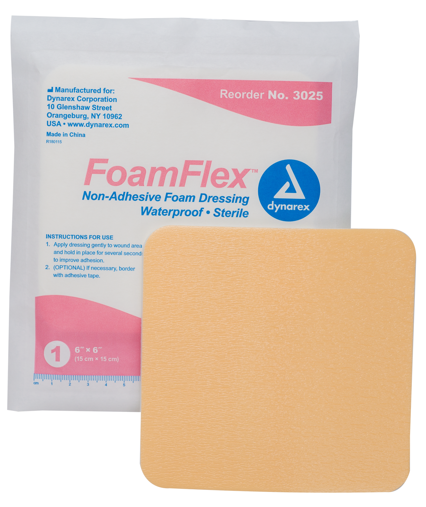 FoamFlex Non-Adhesive Waterproof Foam Dressing