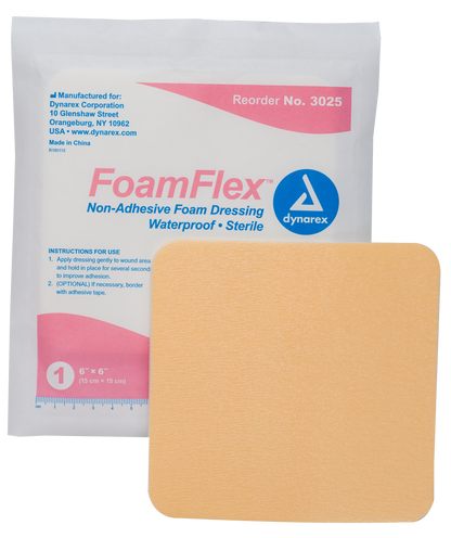 FoamFlex Non-Adhesive Waterproof Foam Dressing