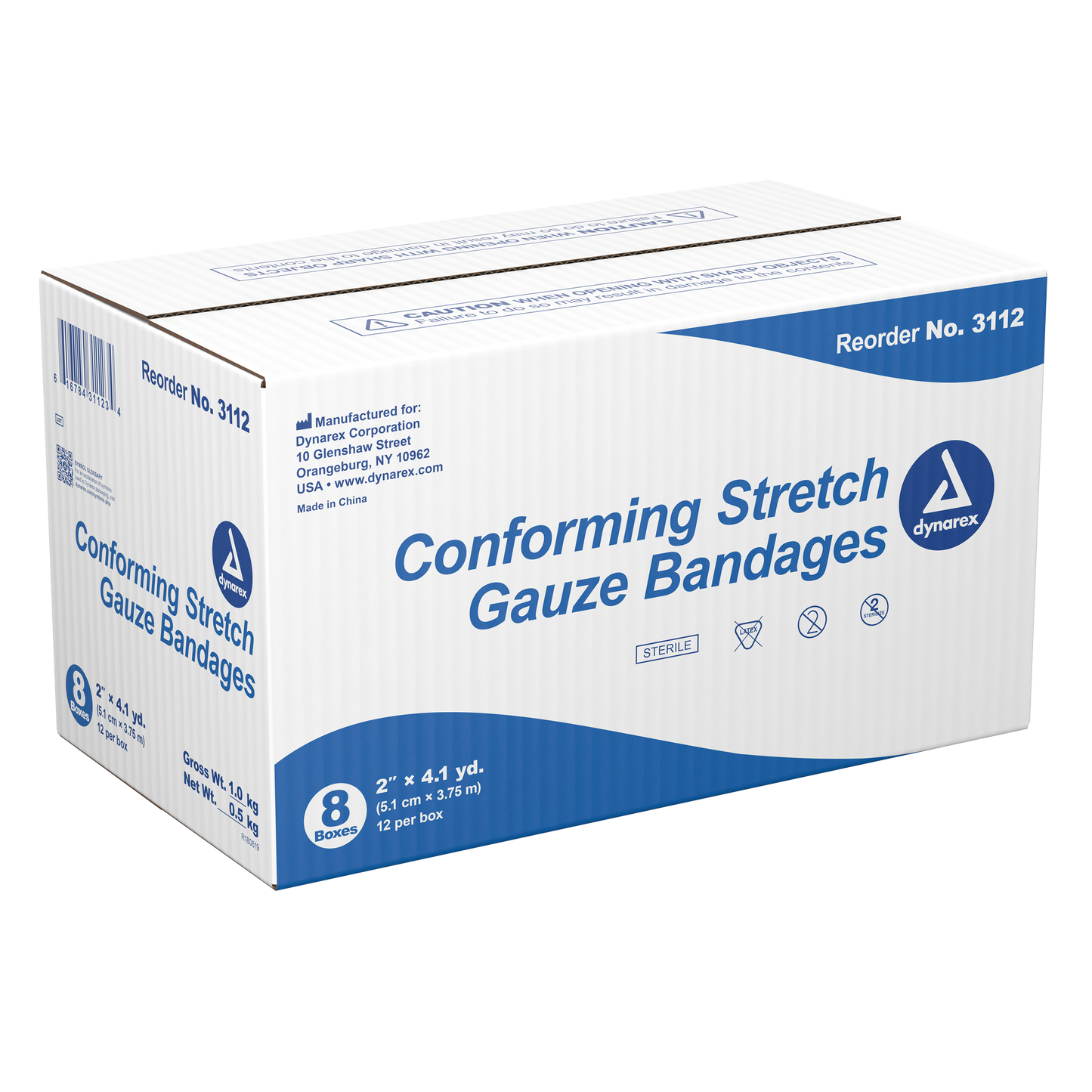 Dynarex - Stretch Gauze Bandage Roll - 2", Sterile