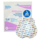 SiliGentle Silicone Bordered Foam Dressings - Sacral - 7"x7"