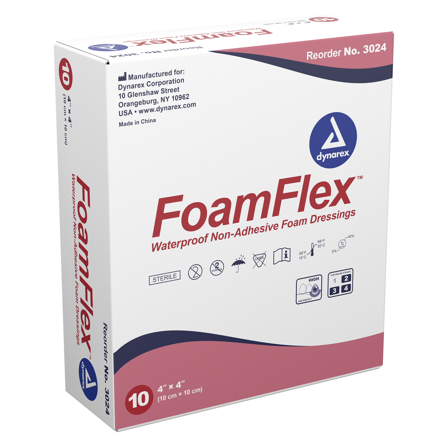 FoamFlex Non-Adhesive Waterproof Foam Dressing