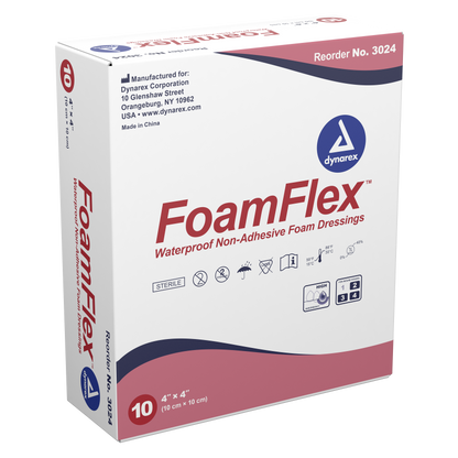 FoamFlex Non-Adhesive Waterproof Foam Dressing