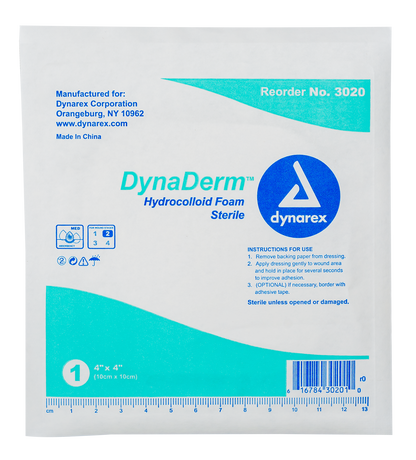 DynaDerm Hydrocolloid Foam - 4"x4"