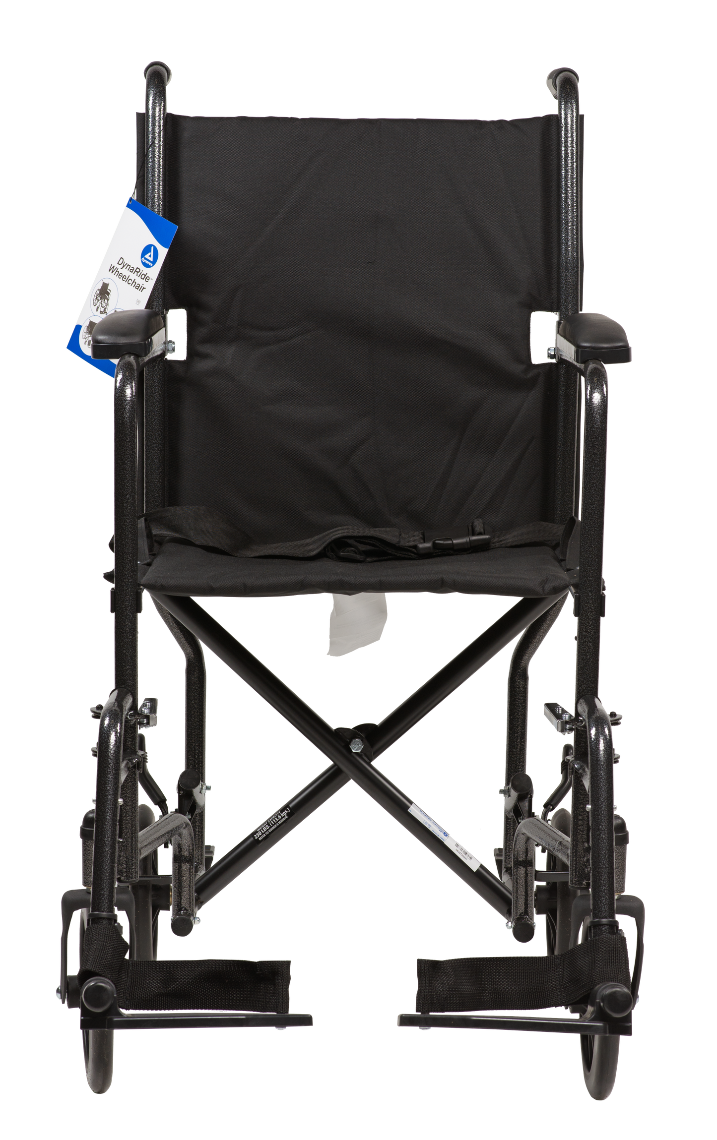 DynaRide Transport Wheelchair 17" Fixed Full Arm with FR