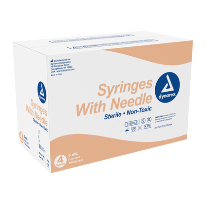 Dynarex - Syringes With Needle - 5cc