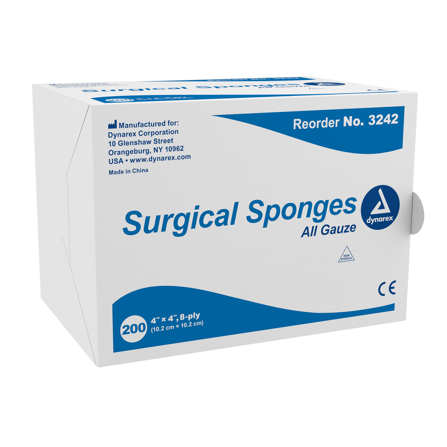 Dynarex - Surgical Gauze Sponge 4"x 4" 8 Ply