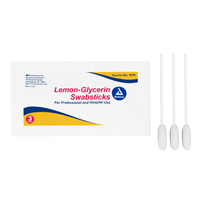 Dynarex - Lemon-Glycerin Swabsticks, 3 swabsticks per packet