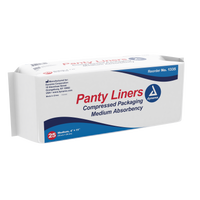 Dynarex - Panty Liners, Sq End w/Adhesive Tab 4" x 11" (21 g)