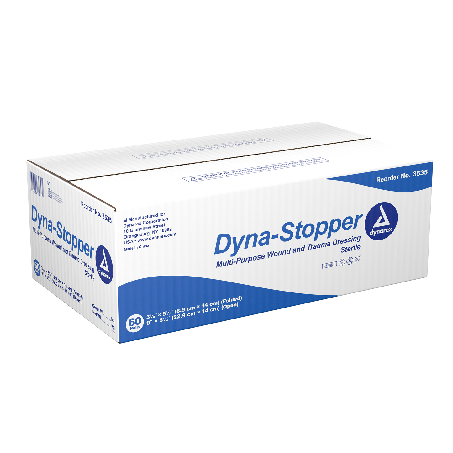 Dyna-Stopper Trauma Dressing Sterile, 3 1/2" x 5 1/2"