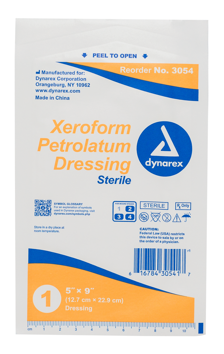 Xeroform Gauze Dressing 5"x9" GoBioMed
