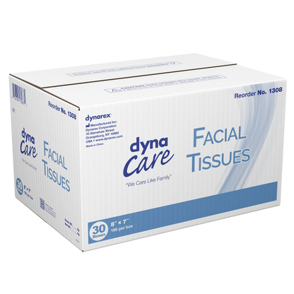 Dynarex - Facial Tissues 8" x 7"