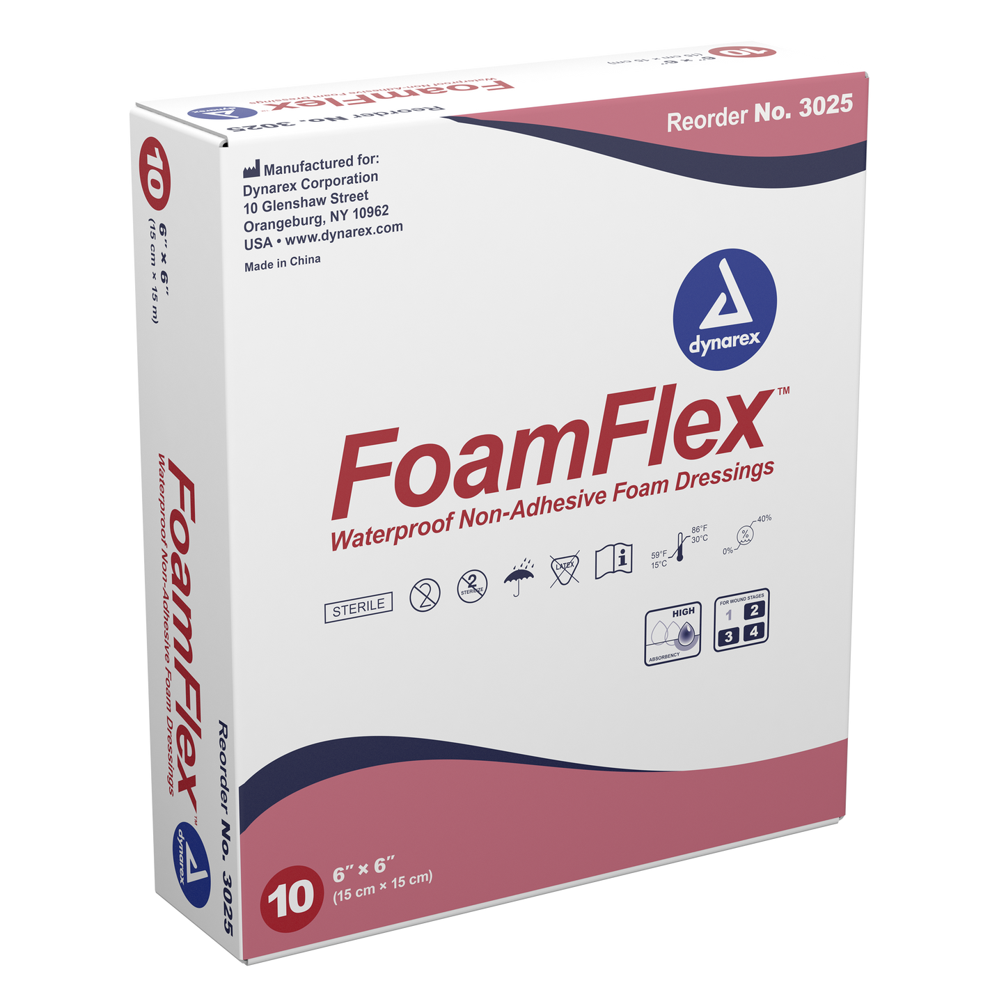 FoamFlex Non-Adhesive Waterproof Foam Dressing