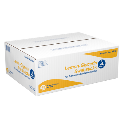 Dynarex - Lemon-Glycerin Swabsticks, 3 swabsticks per packet