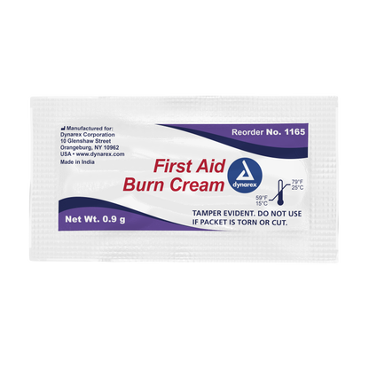 Dynarex - First Aid Burn Cream 0.9g foil packet