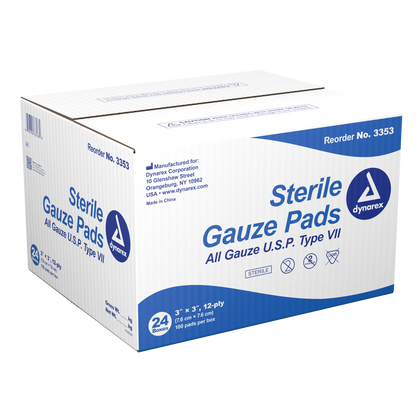 Dynarex - 12 Ply Gauze Pad Sterile 1's