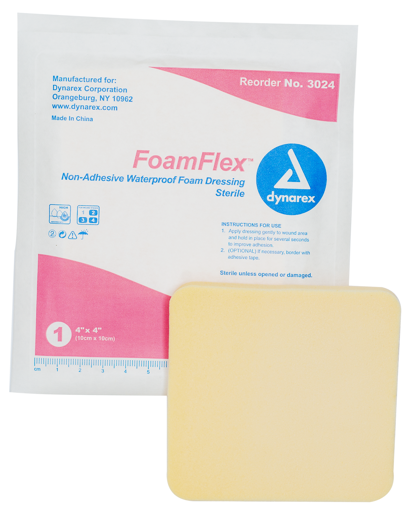 FoamFlex Non-Adhesive Waterproof Foam Dressing