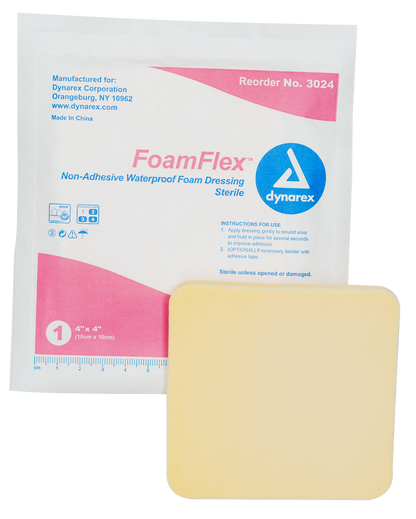 FoamFlex Non-Adhesive Waterproof Foam Dressing