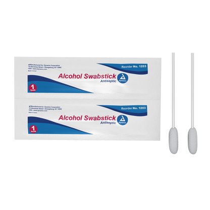 Dynarex -Alcohol Swabsticks, NS 4"