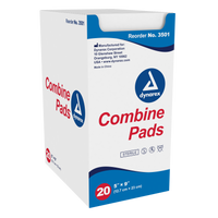 Dynarex - Combine Pads 1/pouch - Sterile, 5" x 9"