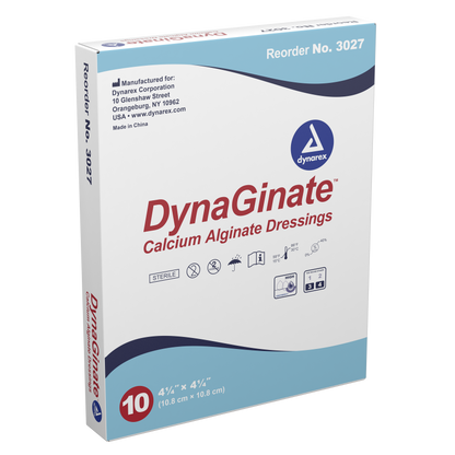 DynaGinate Calcium Alginate Dressing - 4.25″×4.25″