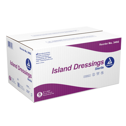 Dynarex - Sterile Island Dressing  (indv. bagged) 2" x 3.5"