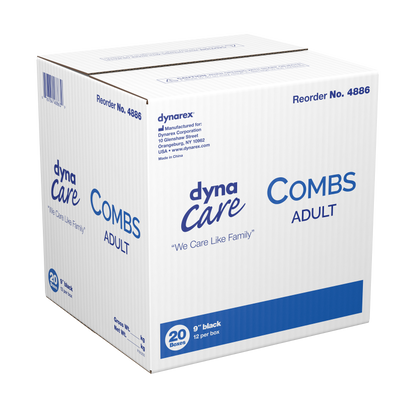 Dynarex -Black Adult Combs