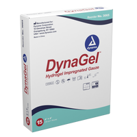 DynaGel Hydrogel Impregnated Gauze Dressing - 4"x4"