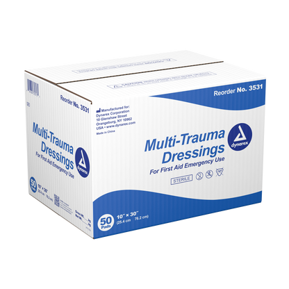 Dynarex - Multi-Trauma Dressing, Sterile, 50/case