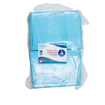 Dynarex - Disposable Underpads, 30 x 30 (105 g) with polymer