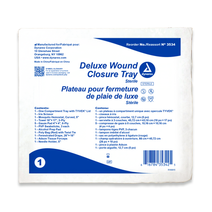 Dynarex - Deluxe Wound Closure Trays