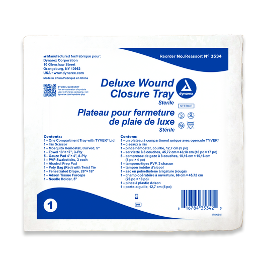 Dynarex - Deluxe Wound Closure Trays