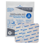 SiliGentle AG Silver Silicone Foam Dressing