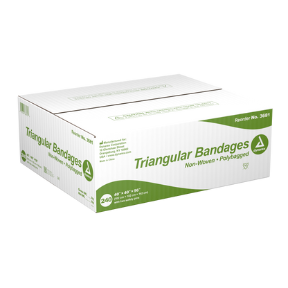 Dynarex - Triangular Bandage, Non-Woven 40" x 40" x 56", 240/case