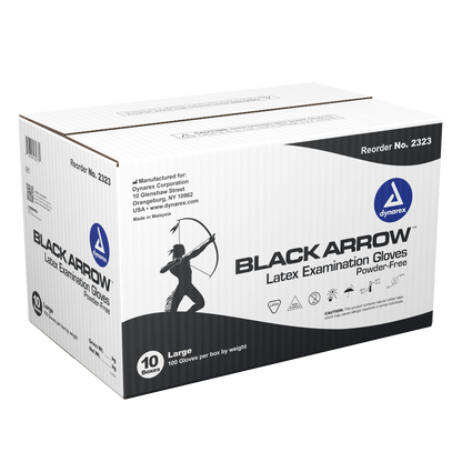 Black Arrow™ Powder-Free Latex Exam Gloves