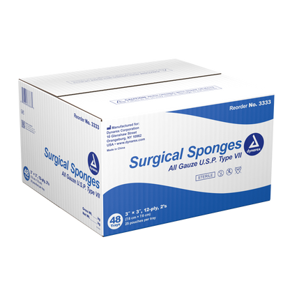 Dynarex - Surgical Gauze Sponge Sterile 2's 3"x 3" 12 Ply