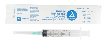 Dynarex - Syringes With Needle - 10cc