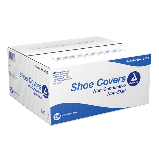 Dynarex - Shoe Cover - Universal Size, Non-Conductive, Non-Skid, 150/cs