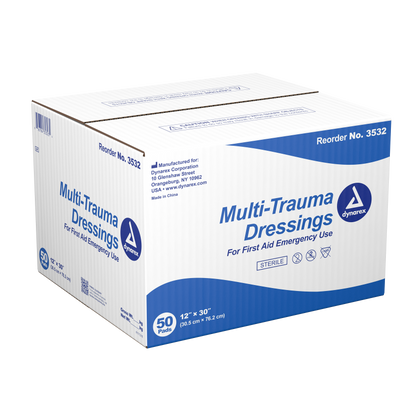 Dynarex - Multi-Trauma Dressing, Sterile, 50/case