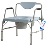 Dynarex - Bariatric Drop-Arm Folding Commode