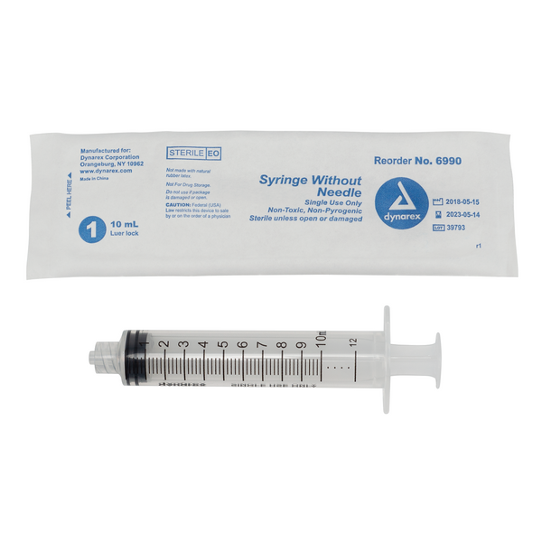 Dynarex - Syringe - Luer Lock 10 cc – GoBioMed