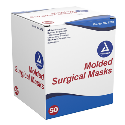 Dynarex - Molded Face Mask Blue