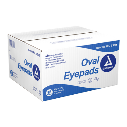Dynarex - Oval Eye Pads, Sterile, 1 5/8" x 2 5/8"