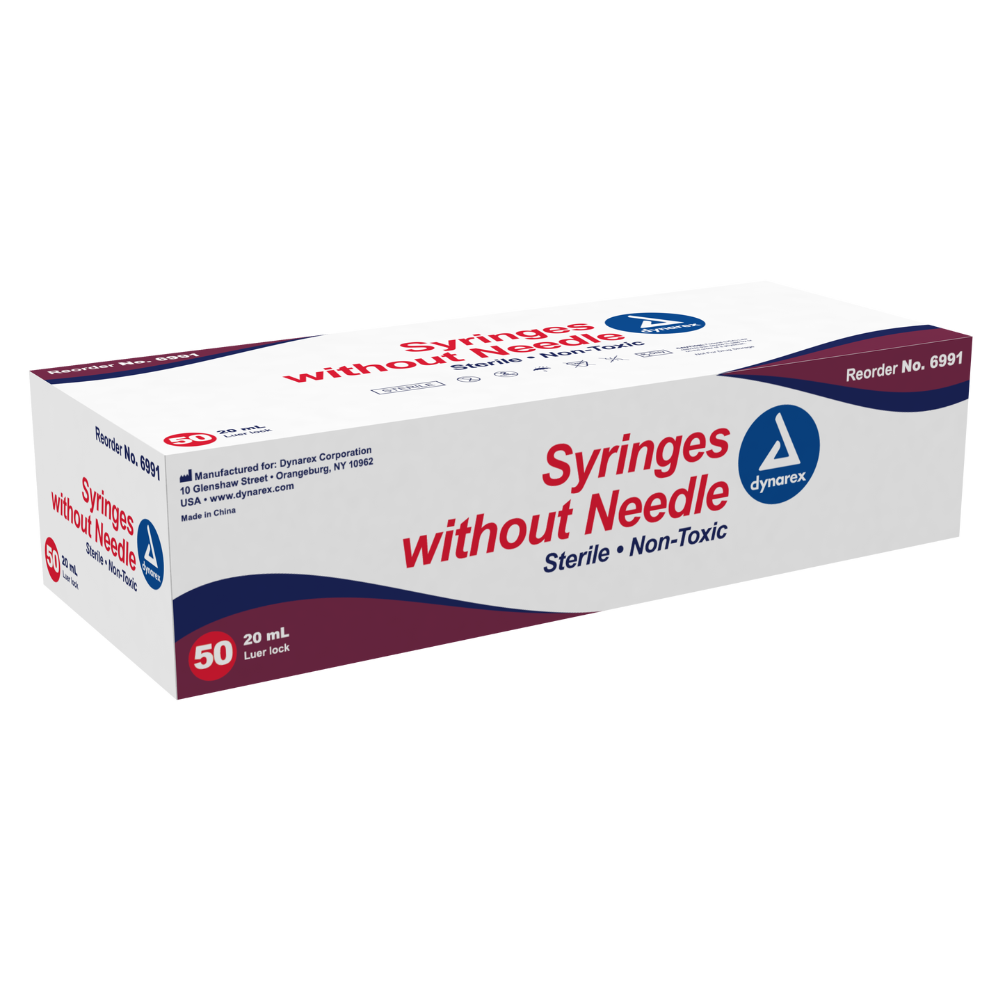 Dynarex - Syringe - Luer Lock 20 cc