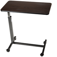 Dynarex - Low Overbed Table Non Tilt with Walnut Top